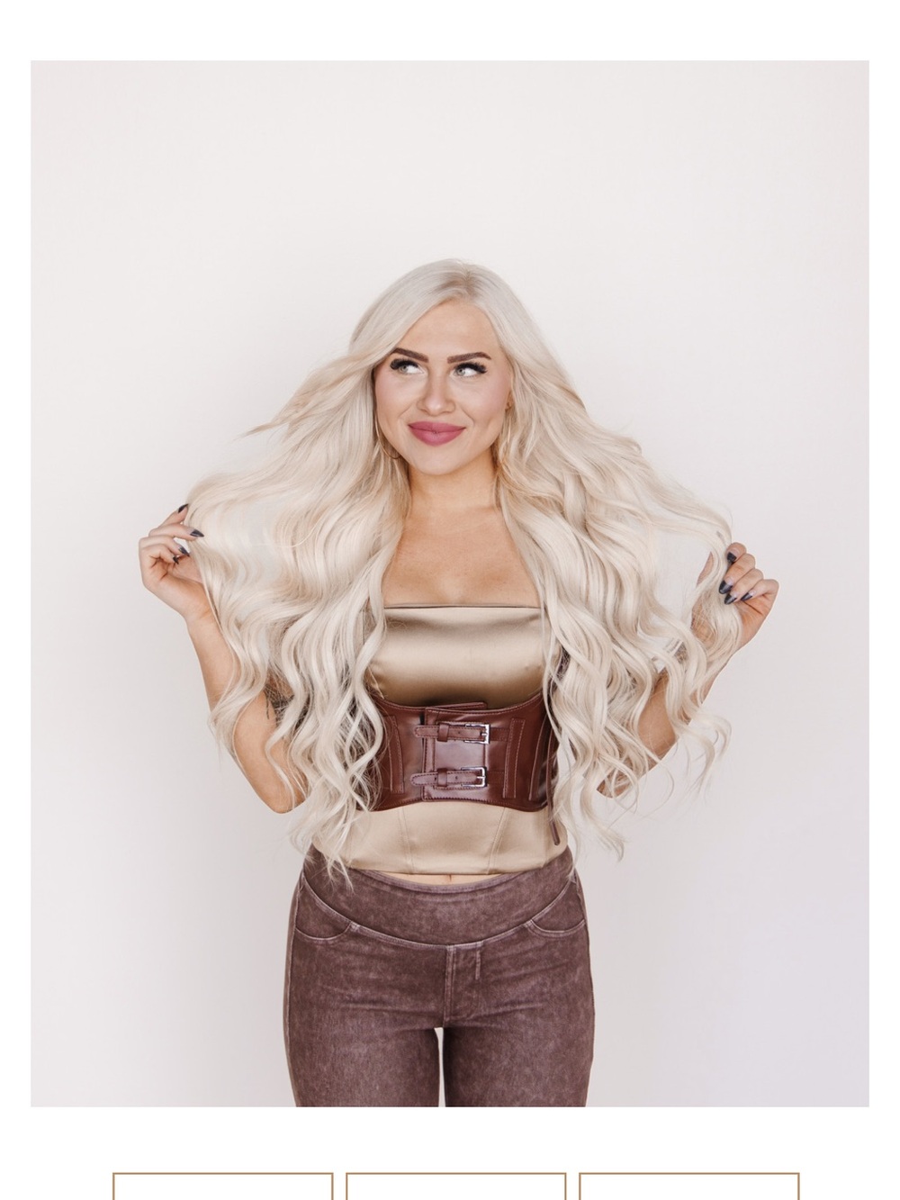 JZ styles Platinum Blonde Alexa J weft- Seamless Blend - Picture 3 of 4